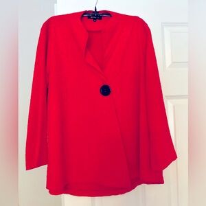 Yushi Coral Shirt With Single Button Closure